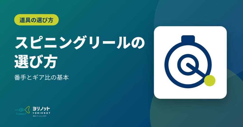 スピニングリールの選び方|番手とギア比の基本